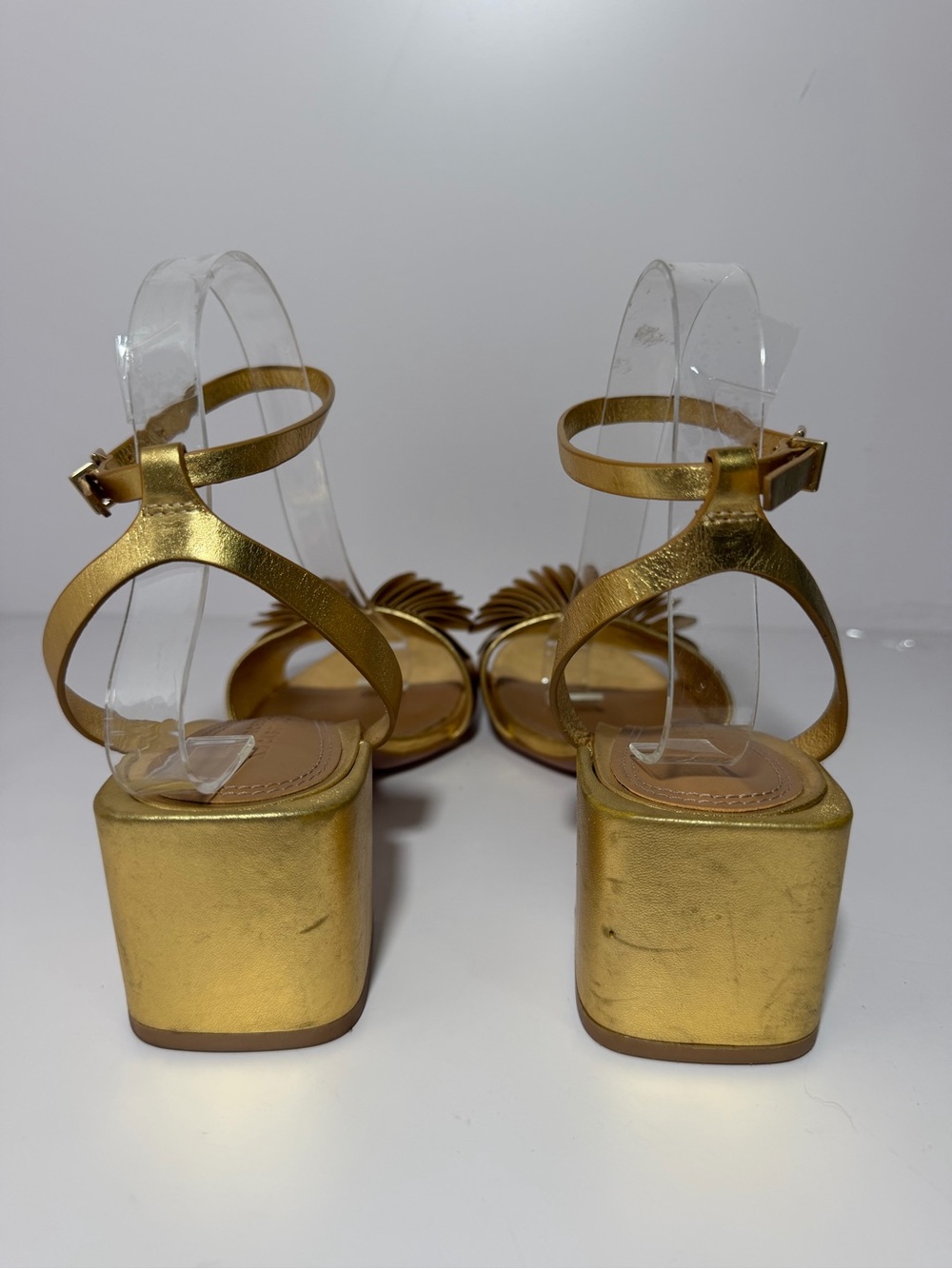Mercedes Castillo Leather Trim Embellishment Sandals Size: 8.5 - Picture 7 of 9